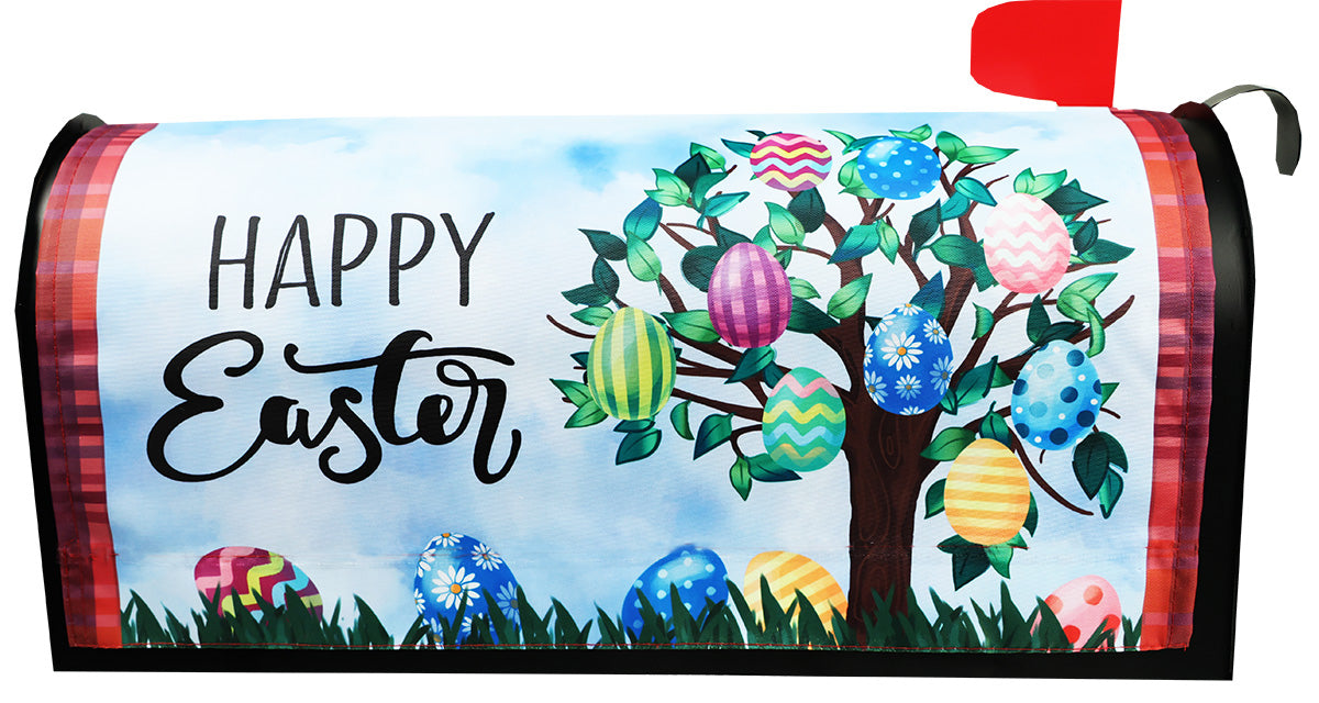 Easter Egg Tree Mailbox Cover