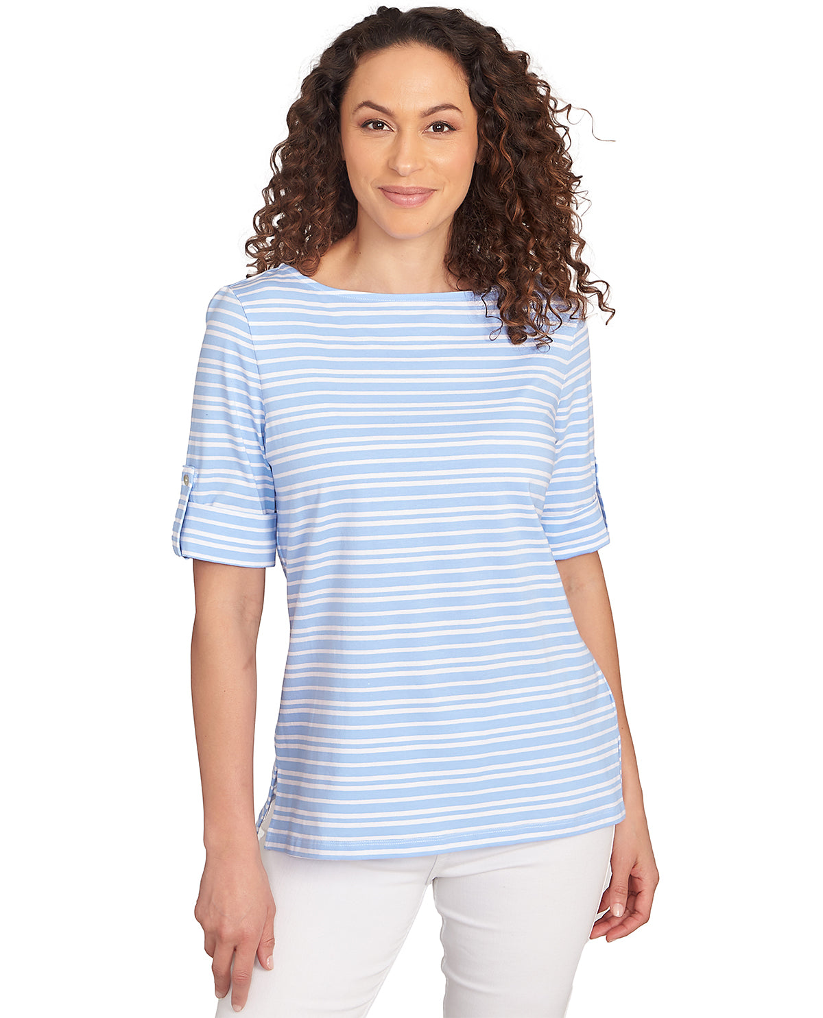 Ruby Road Puttin On the Prints Variegated Knit Top