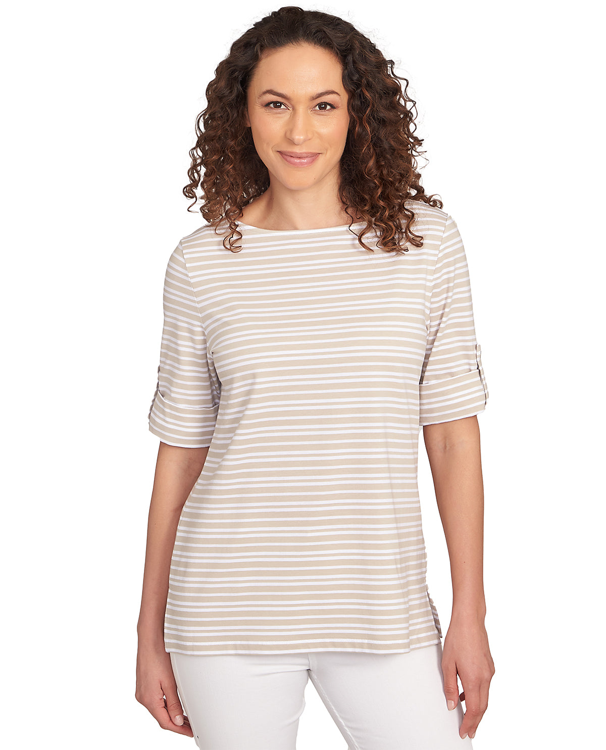 Ruby Road Puttin On the Prints Variegated Knit Top
