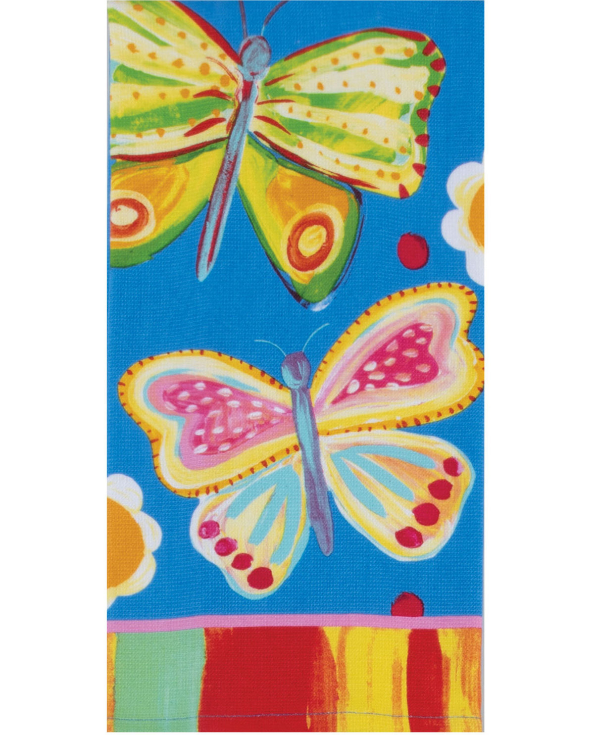 Summer Fun Butterflies Dual-Purpose Decorative Kitchen Towel