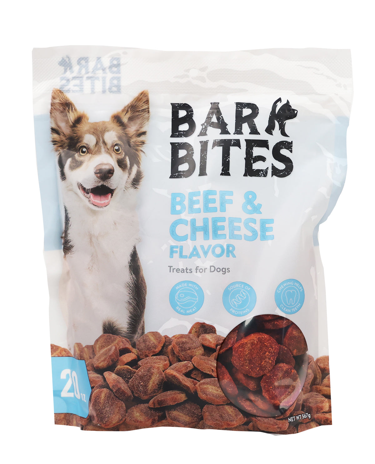 20oz Bark Bites Beef And Cheese Dog Treats