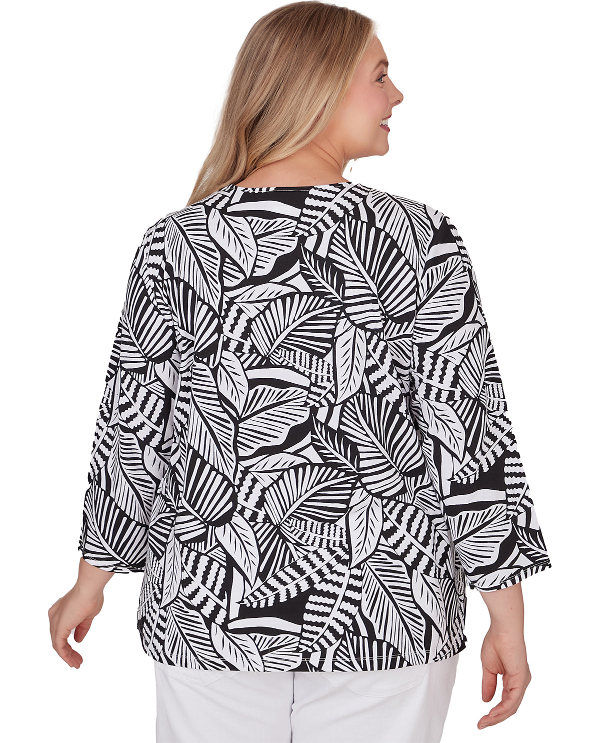 Ruby Road Women's Pattern Play Long Sleeve Jersey Top