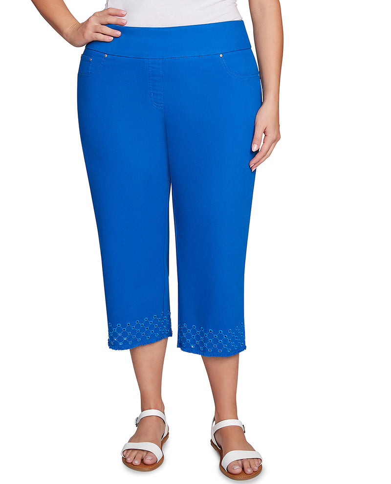 Ruby Road Tinted Tides Denim Capri