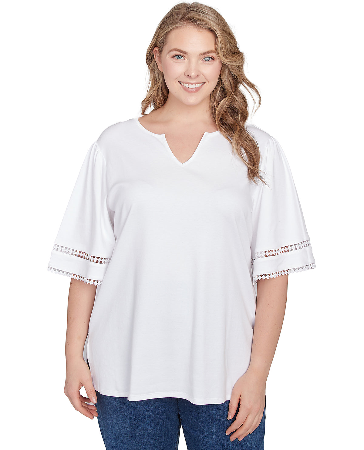 Ruby Road Americana Chic Interlock Knit Top