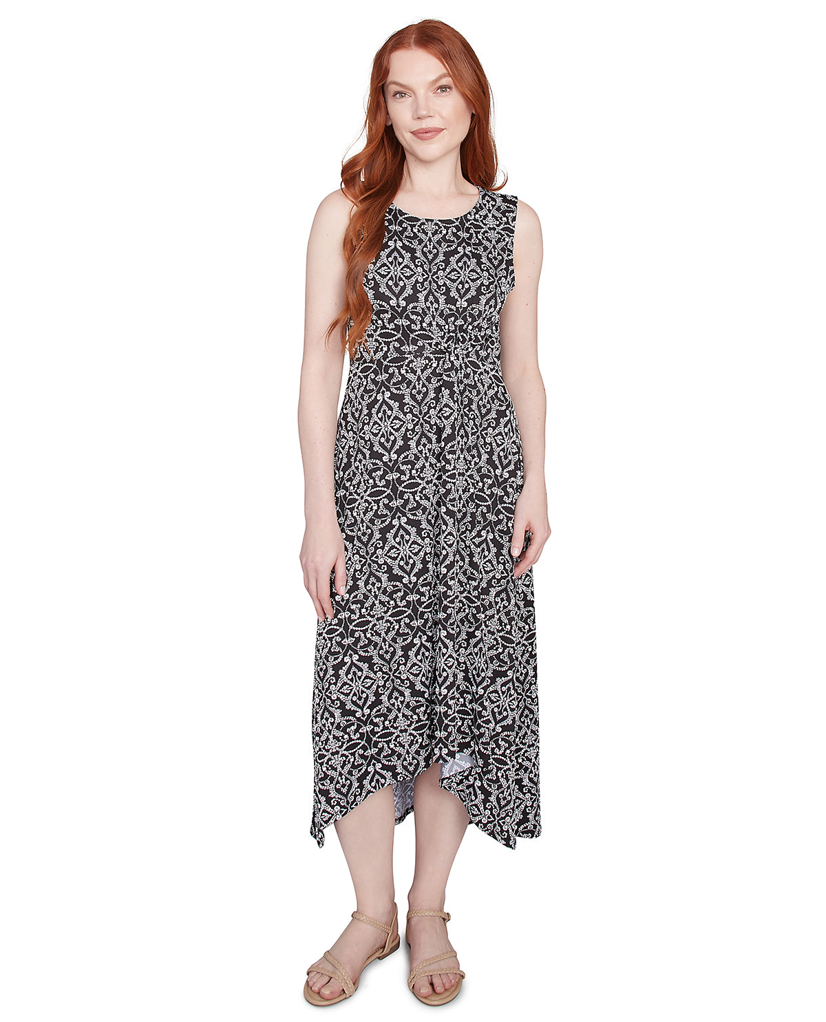 Ruby Road Petite Must Haves Puff Medallion Dress