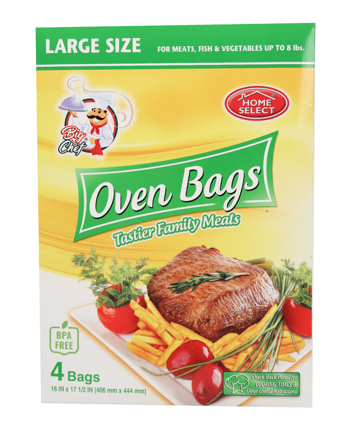 4ct Large Oven Bags