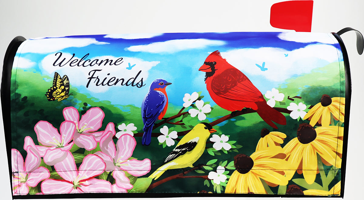 Songbirds Mailbox Cover
