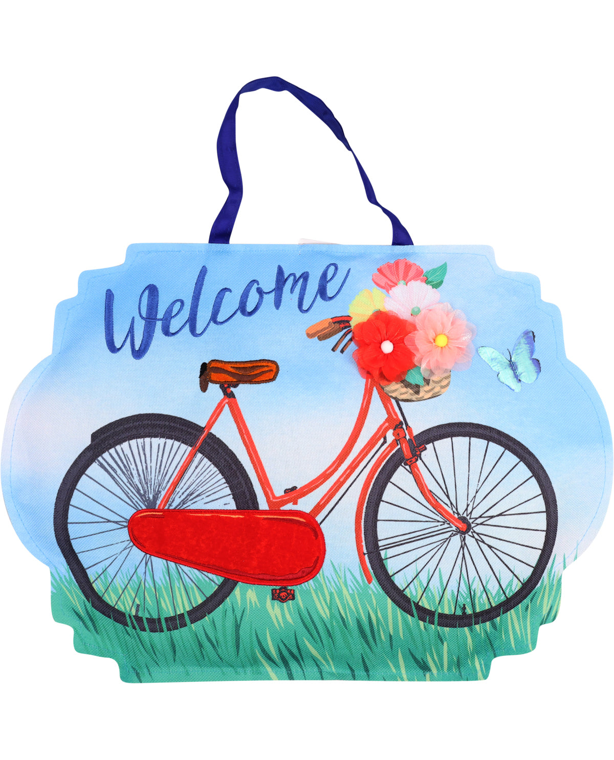 Welcome Bicycle Door Decor