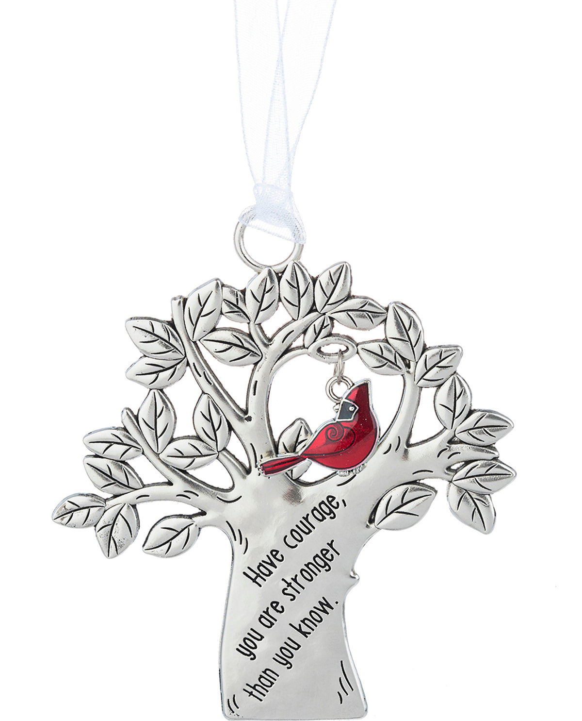 Have Courage Cardinal Christmas Ornament