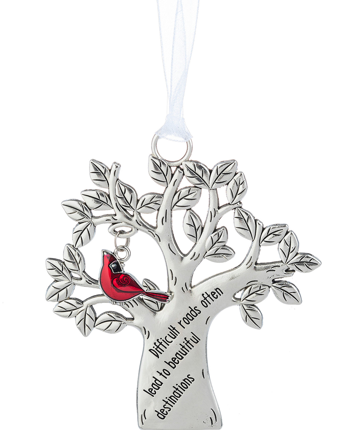 Difficult Roads Cardinal Christmas Ornament
