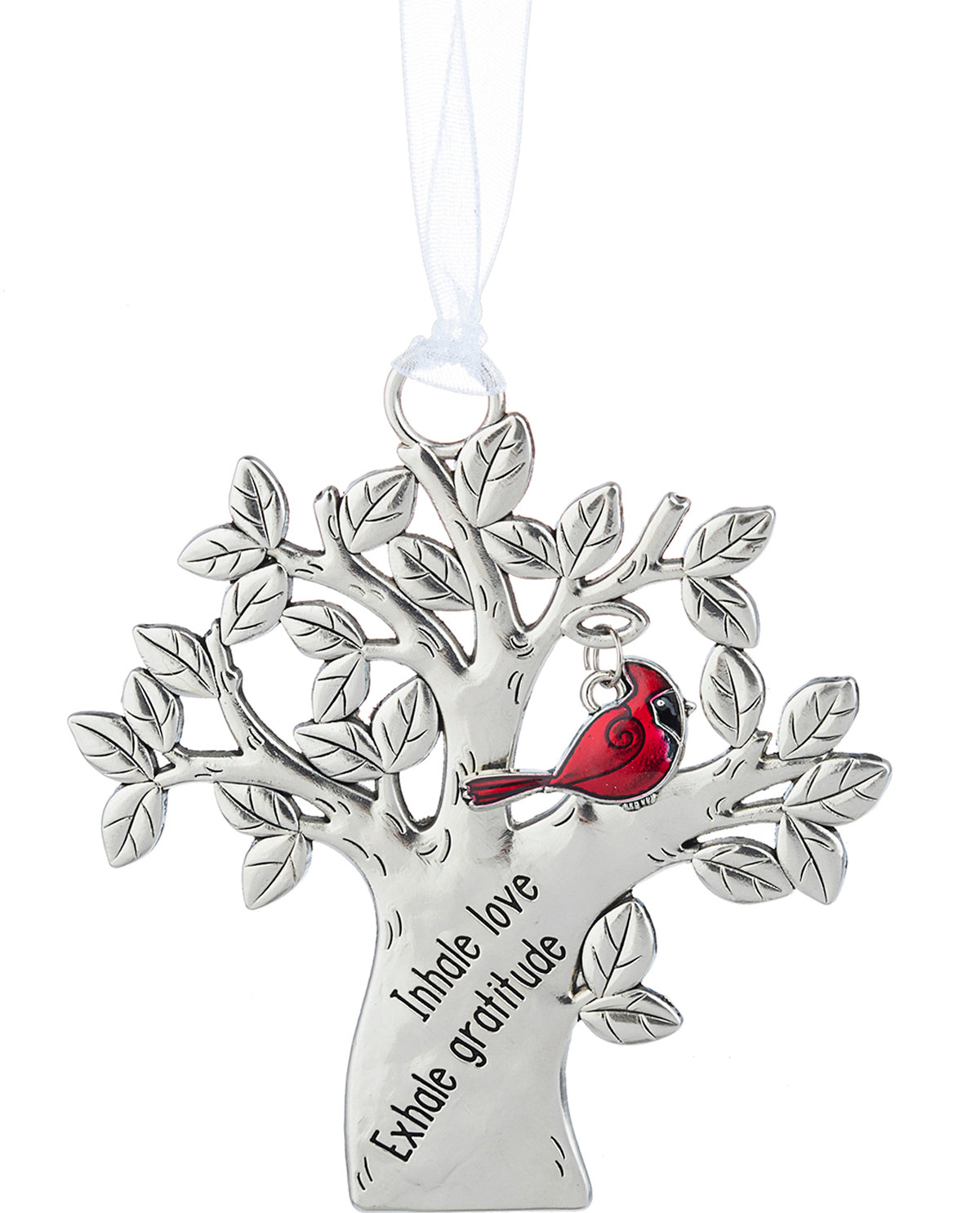 Inhale Love Cardinal Christmas Ornament