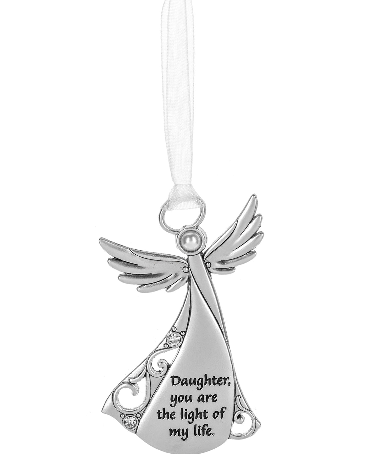 Daughter, You Are The Light Angel Christmas Ornament