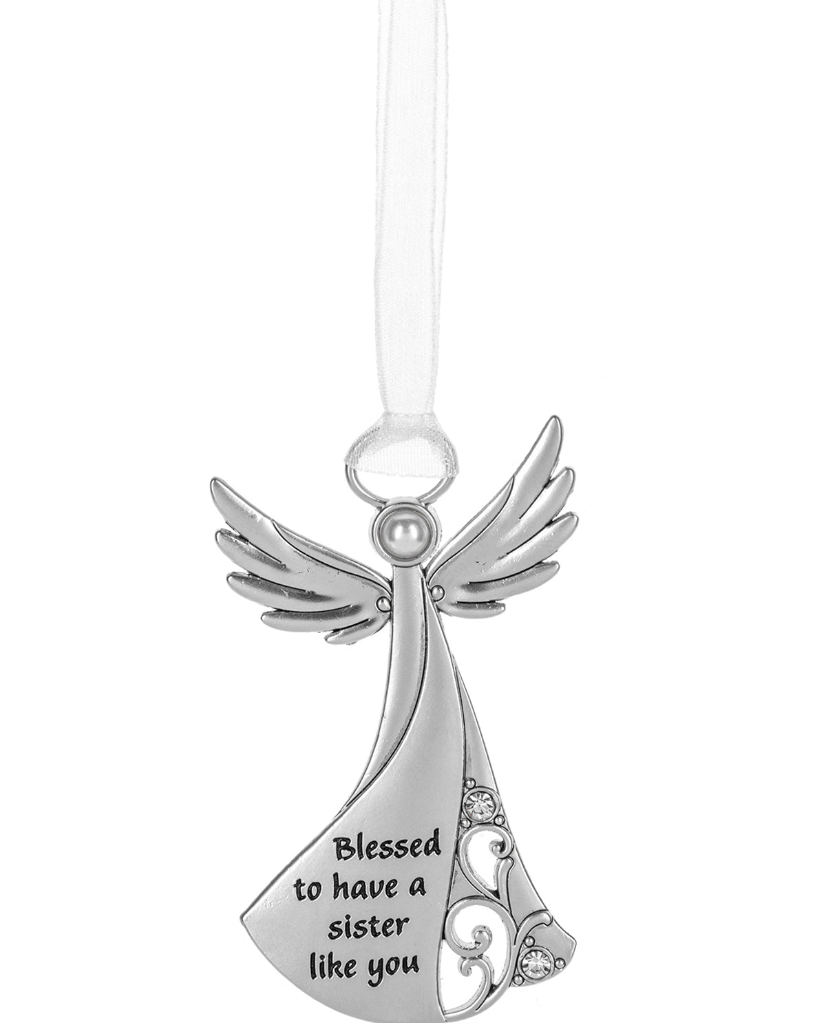 Blessed To Have A Sister Angel Christmas Ornament