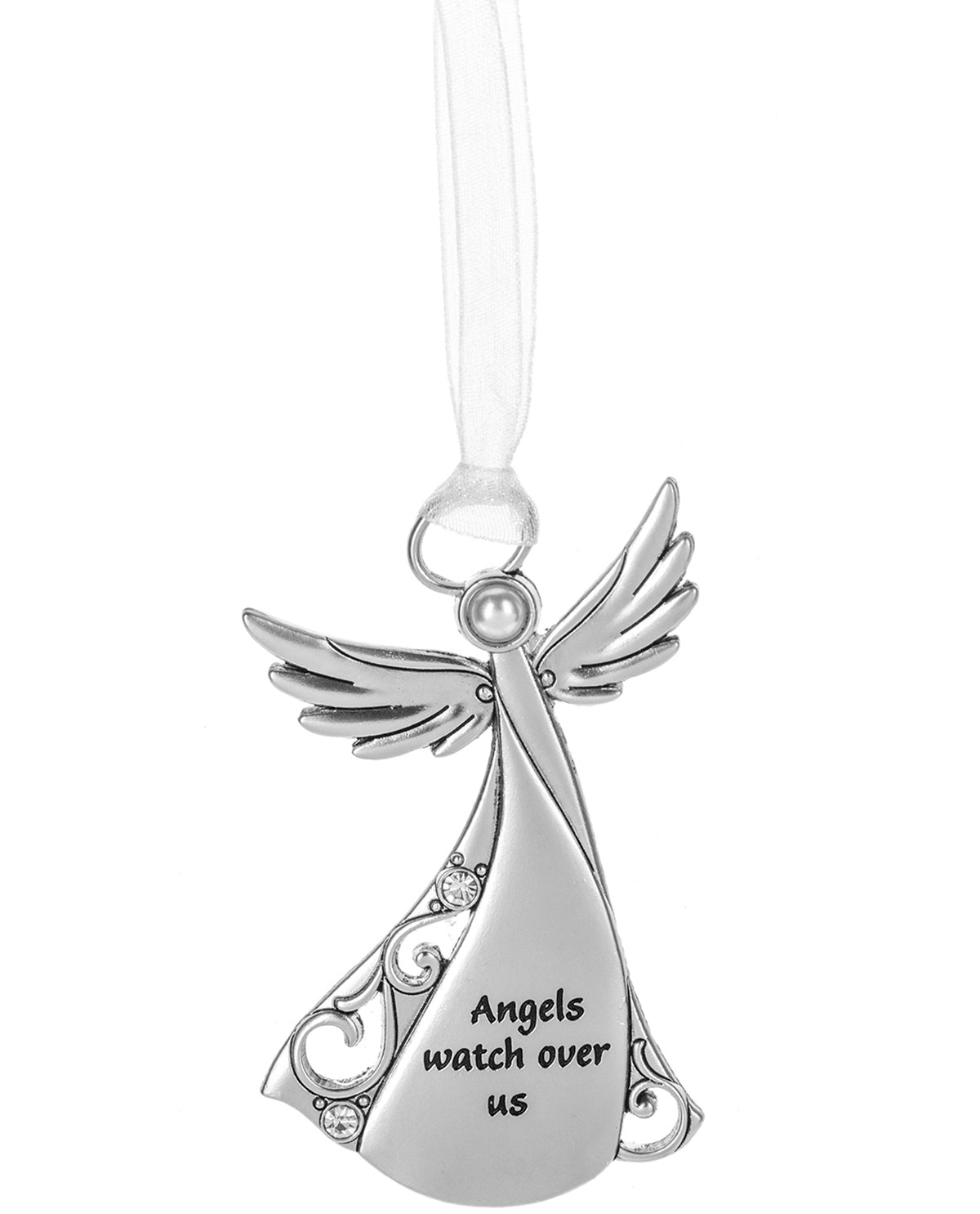 Angels Watch Over Us Christmas Ornament