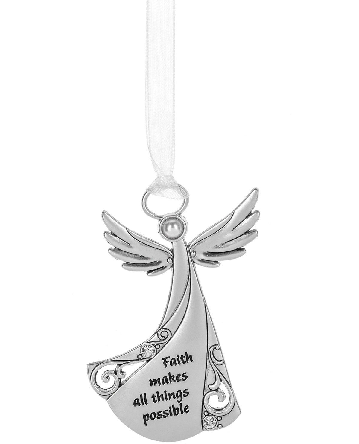 Faith Makes All Angel Christmas Ornament