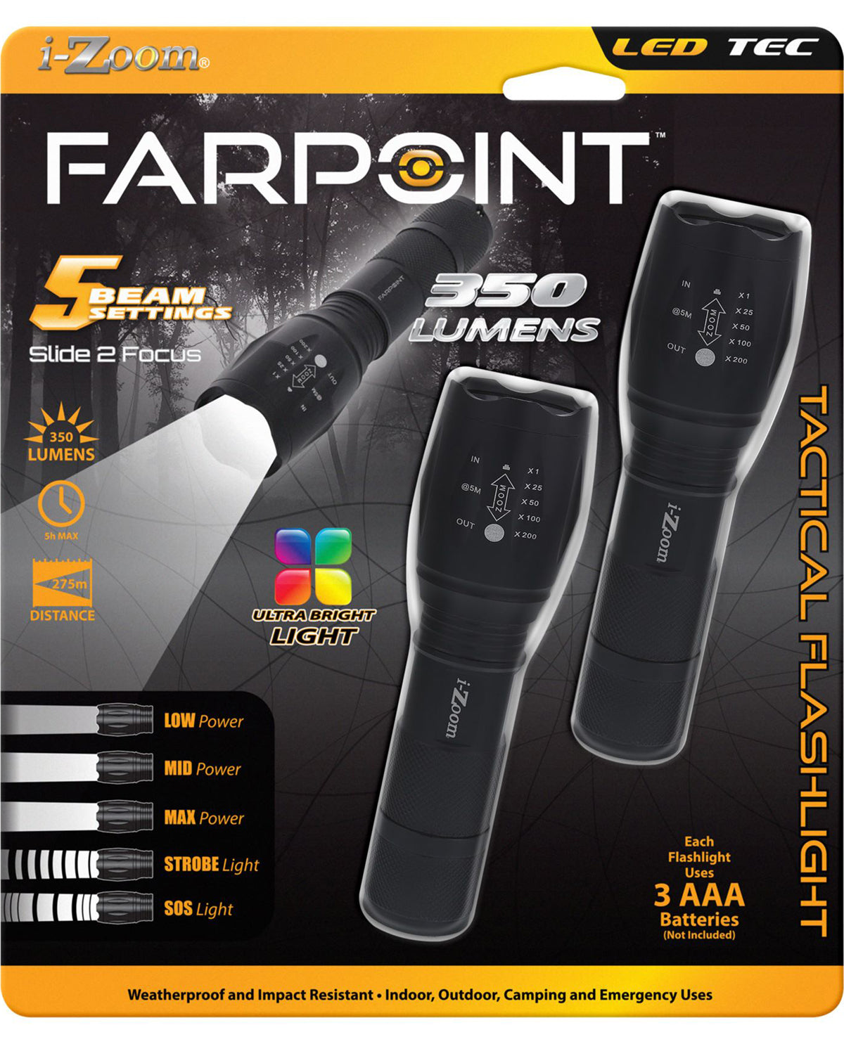 Farpoint Tactical Flashlight Set