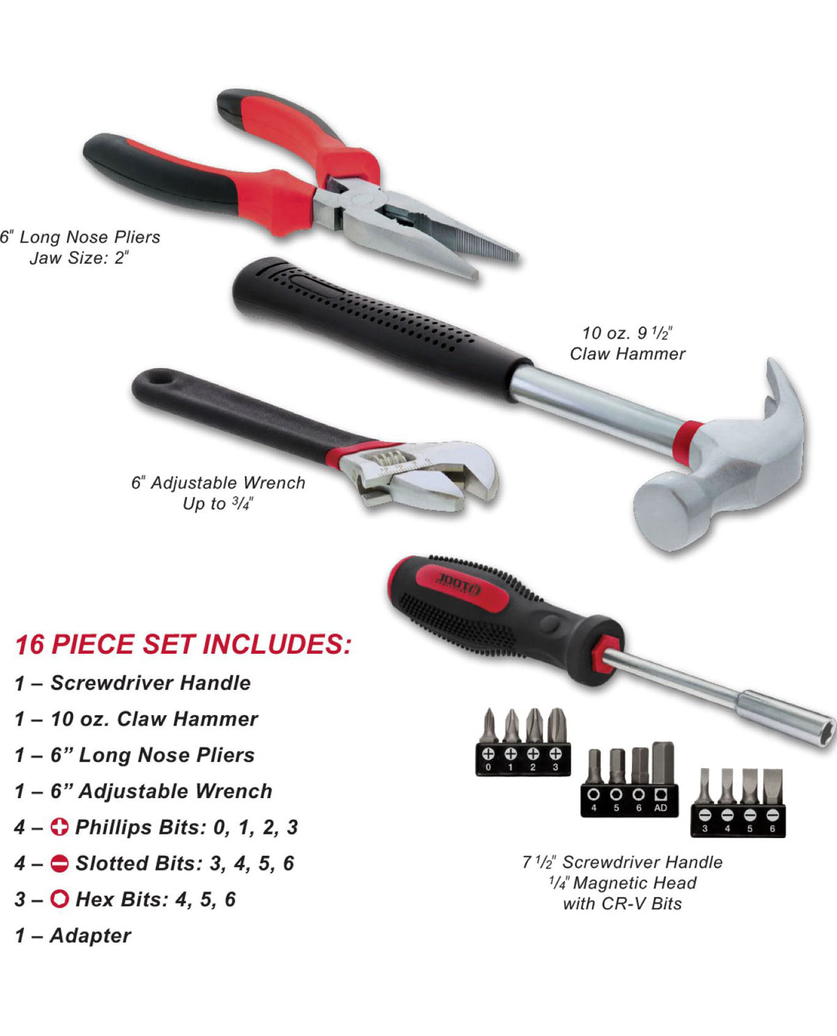 16 Piece Combo Tool Set