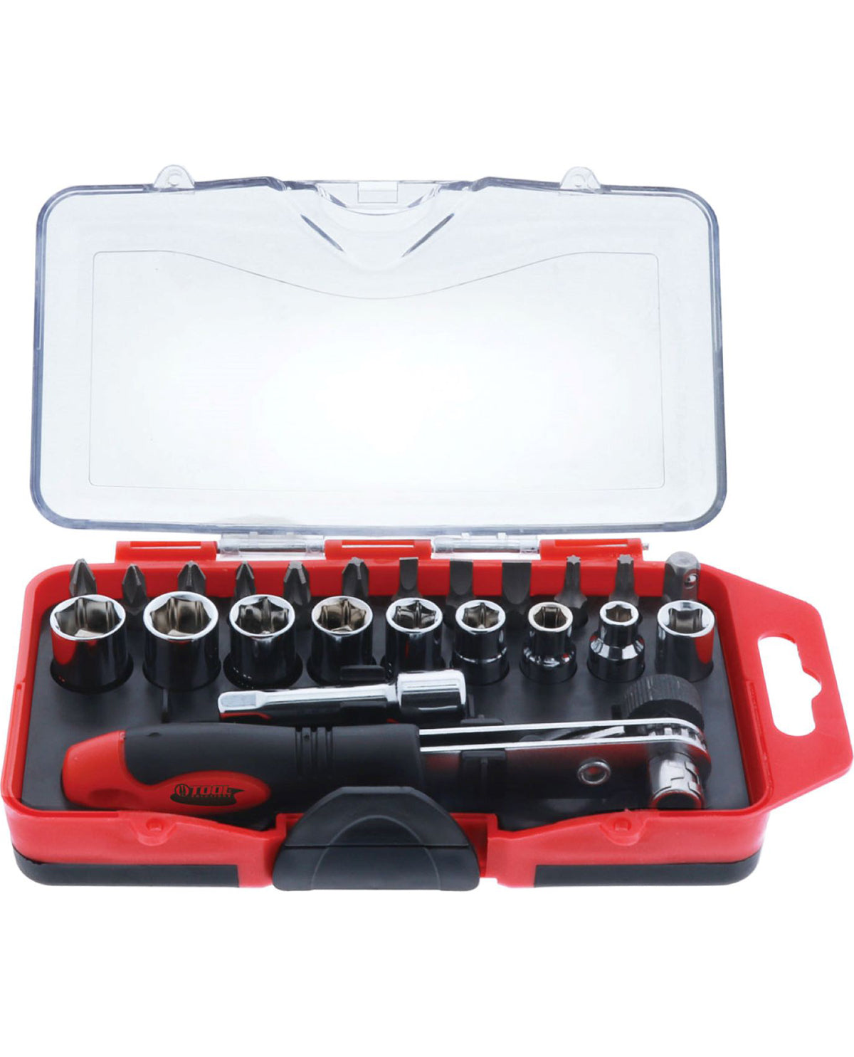 24 Piece Offset Ratchet Bit Driver & Socket Set