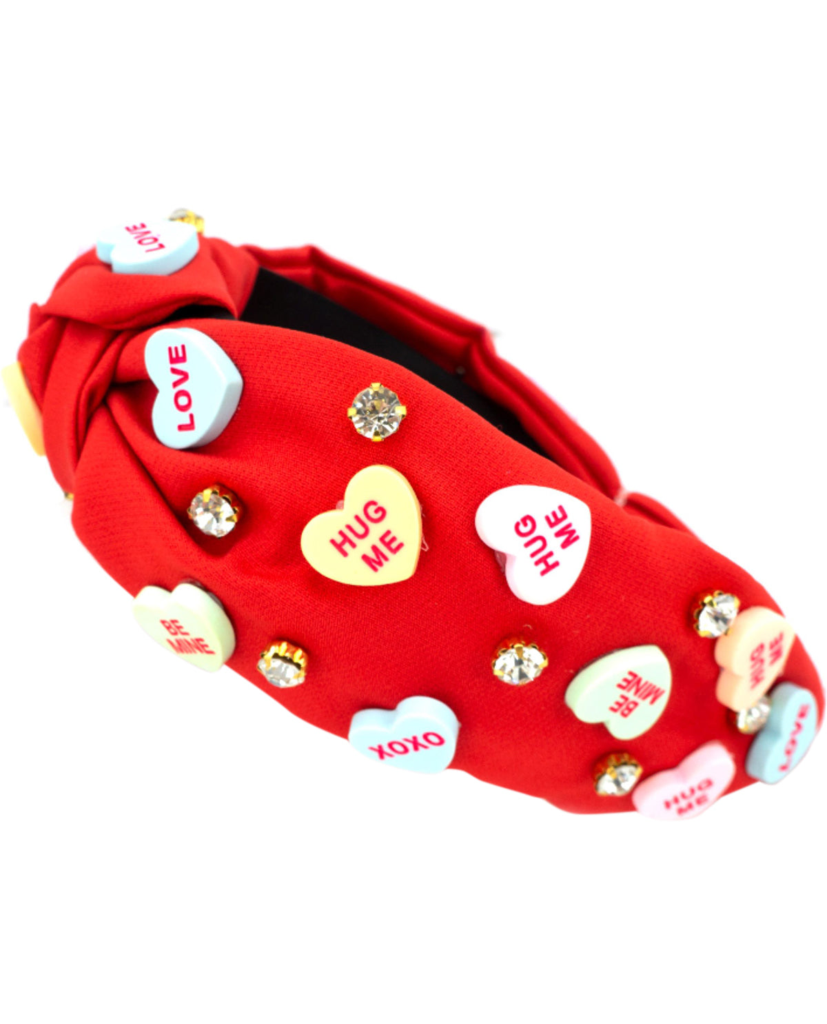 Candy Hearts Red Headband