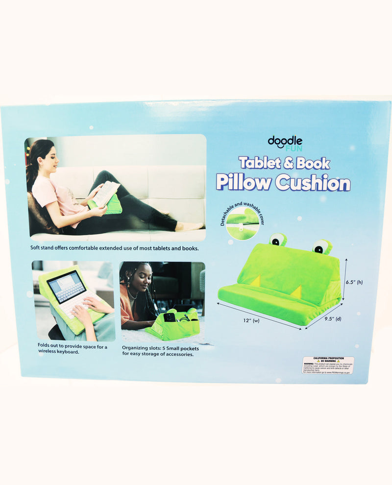 Green Monster Tablet & Book Pillow Cushion
