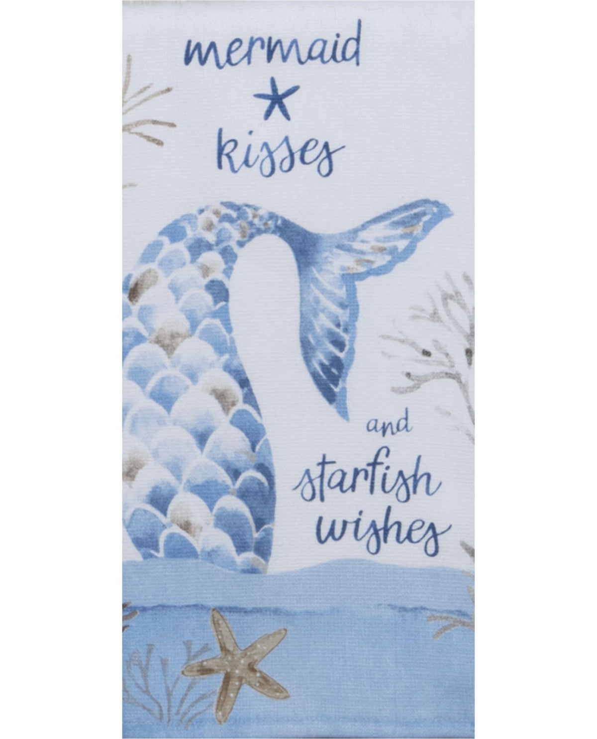 Mermaid Dual Purpose Terry Cotton Kitchen Towel