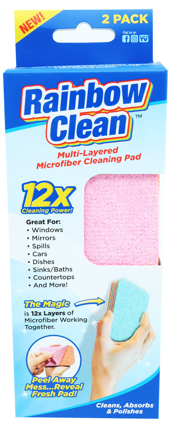 Rainbow Clean Multi-Layered Microfiber Cleaning Pad