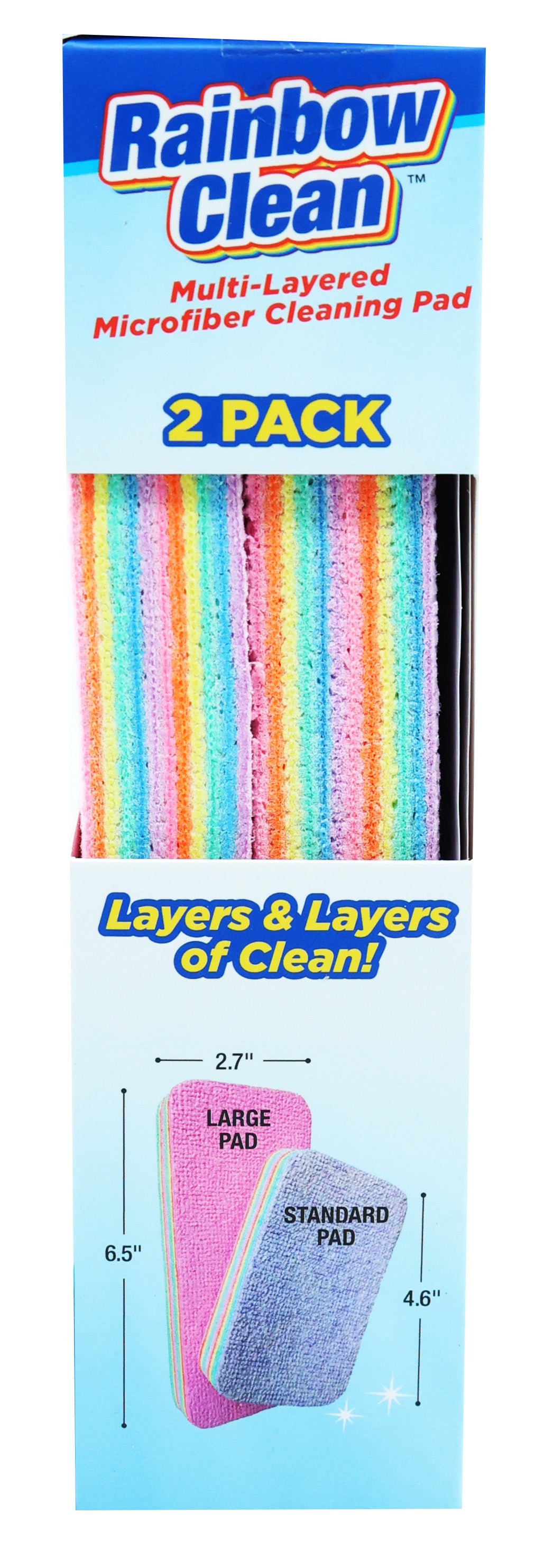 Rainbow Clean Multi-Layered Microfiber Cleaning Pad