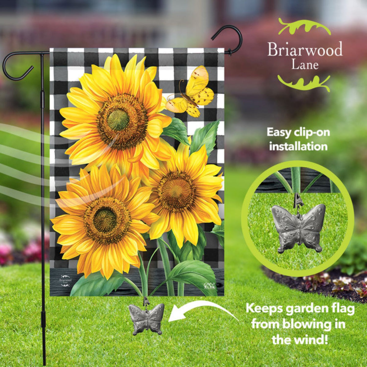 Butterfly Garden Flag Weight