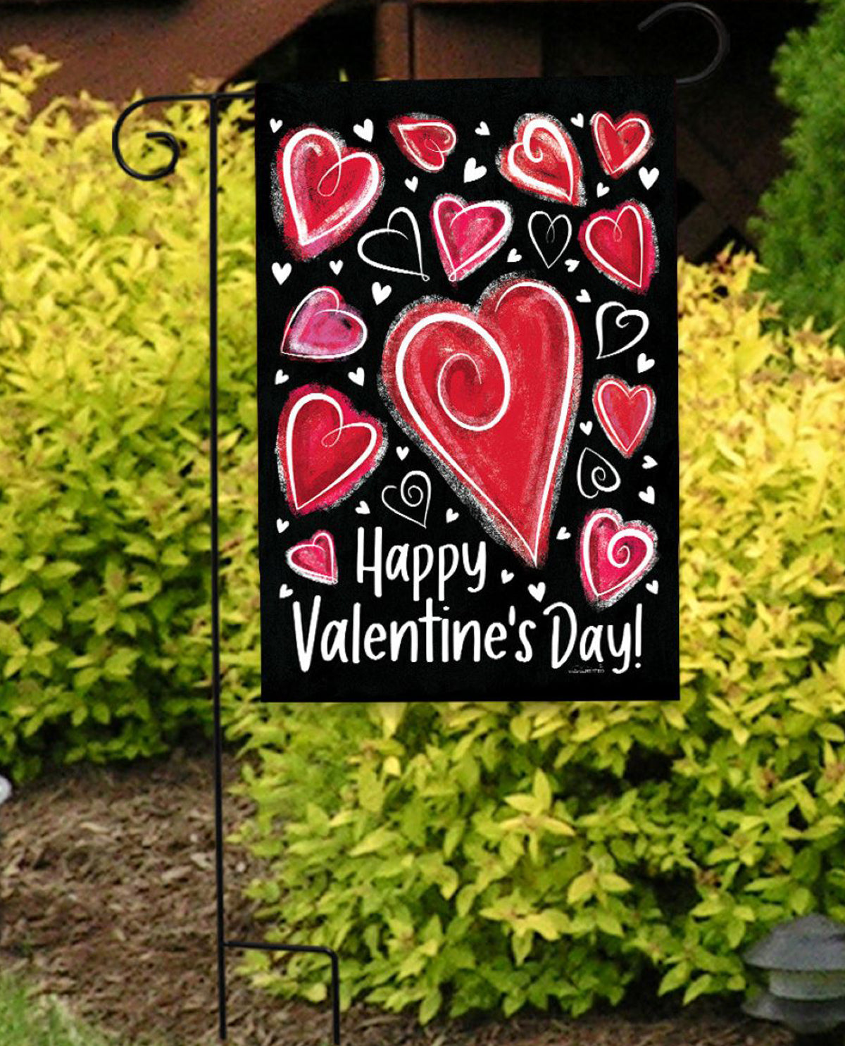 VALENTINE HEART DANCE GARDEN FLAG