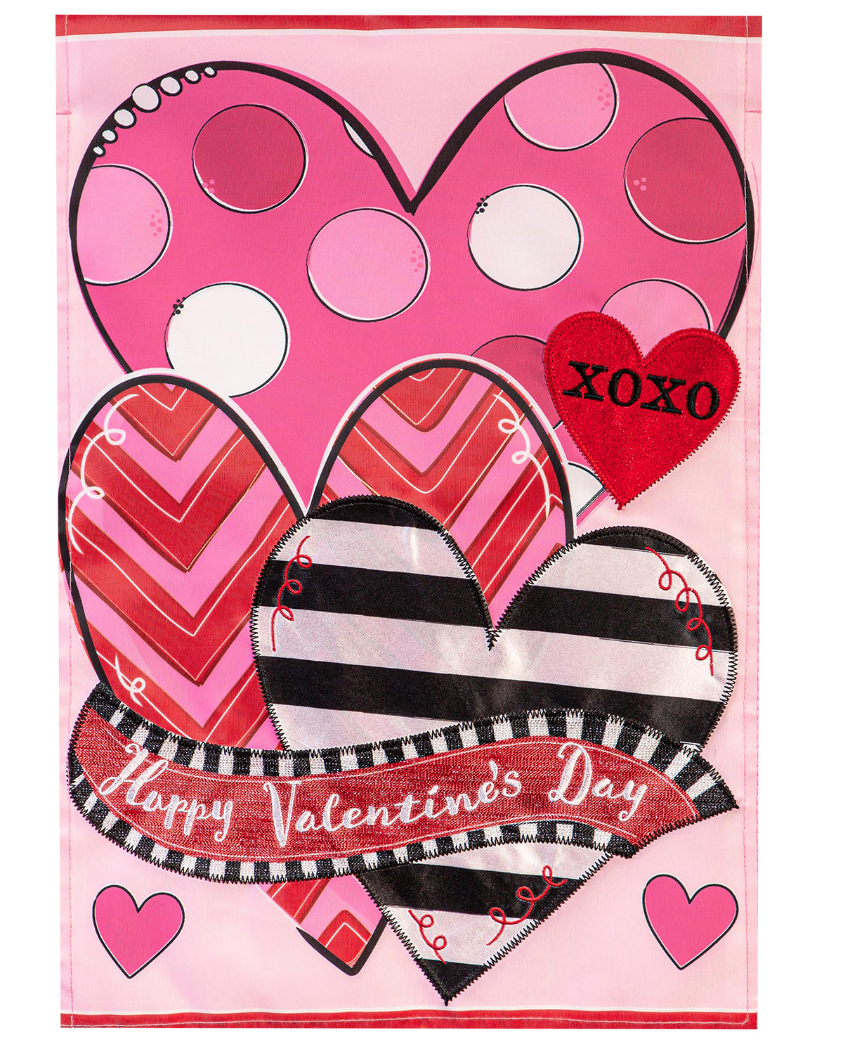 Happy Valentine's Day Sweetheart 3D Garden Flag