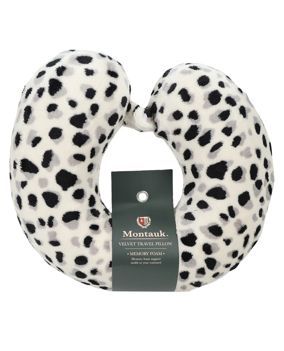 Montauk Animal Print Velvet Neck Pillow With Snap