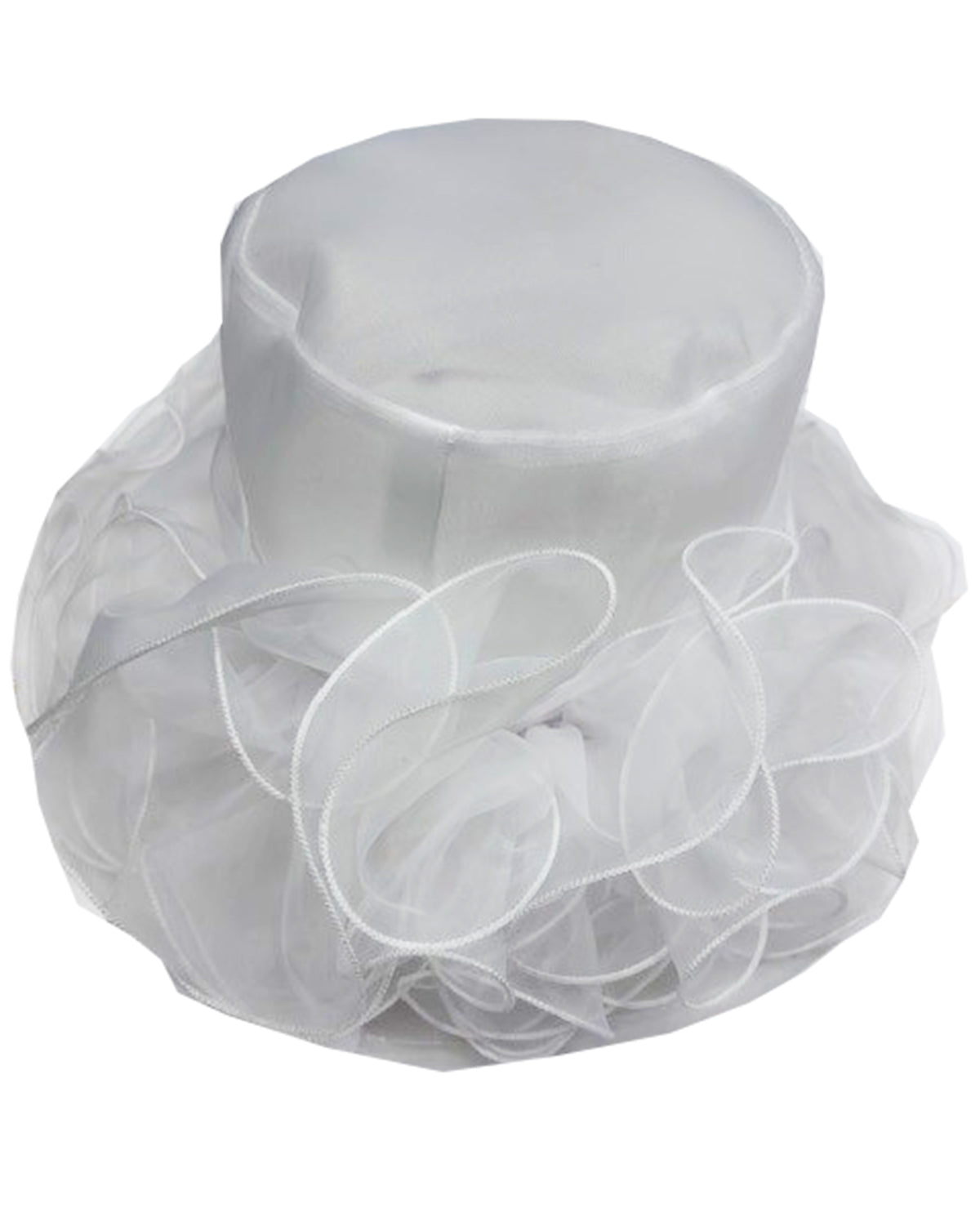 Flower White Church Hat