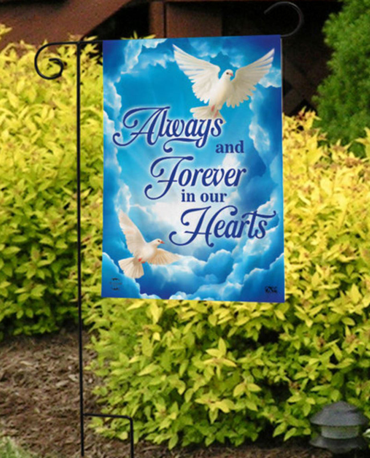 Forever Doves Bereavement Garden Flag