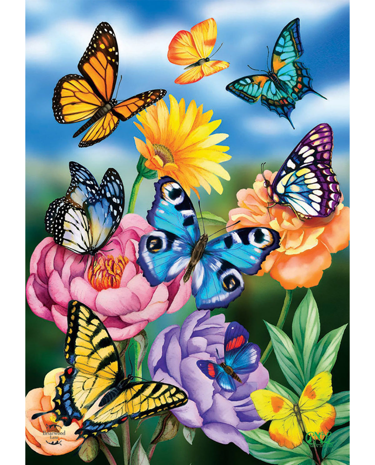 Spring Butterflies Garden Flag