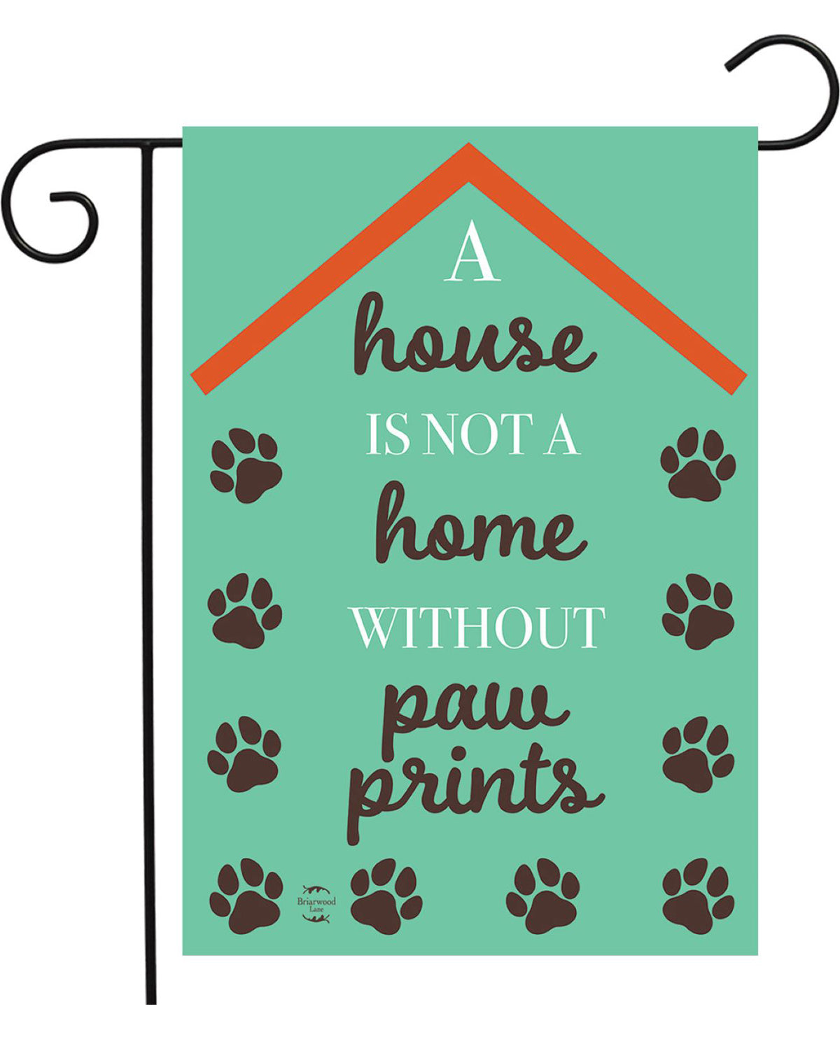 Pawprints Home Garden Flag