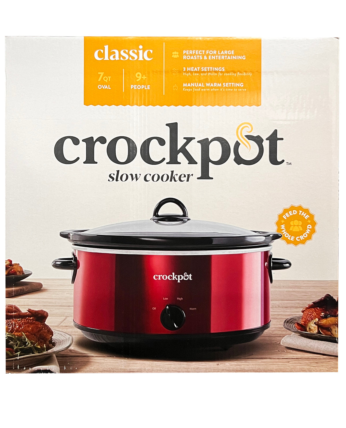 7qt Crock Pot Slow Cooker