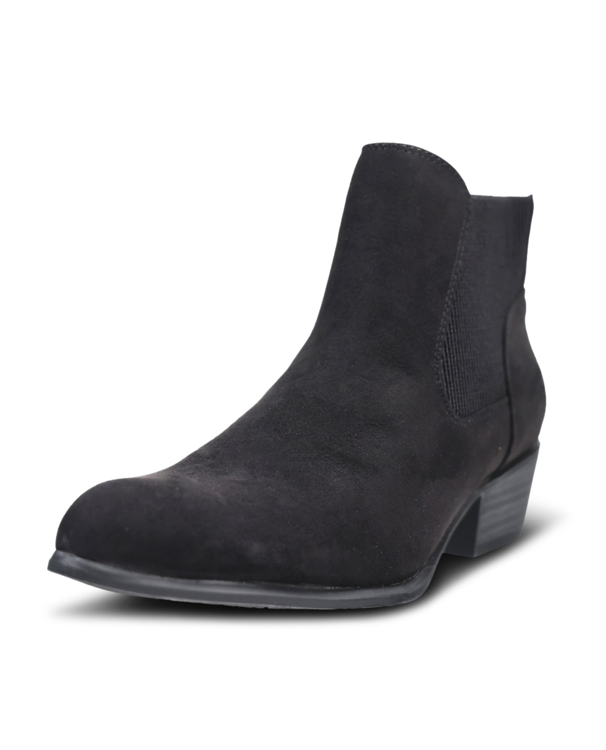 Teagan Black Faux Suede Boot