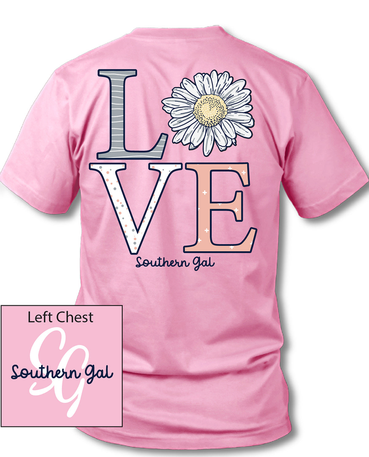 Southern Gal Love Missy Short Sleeve Screen Tee