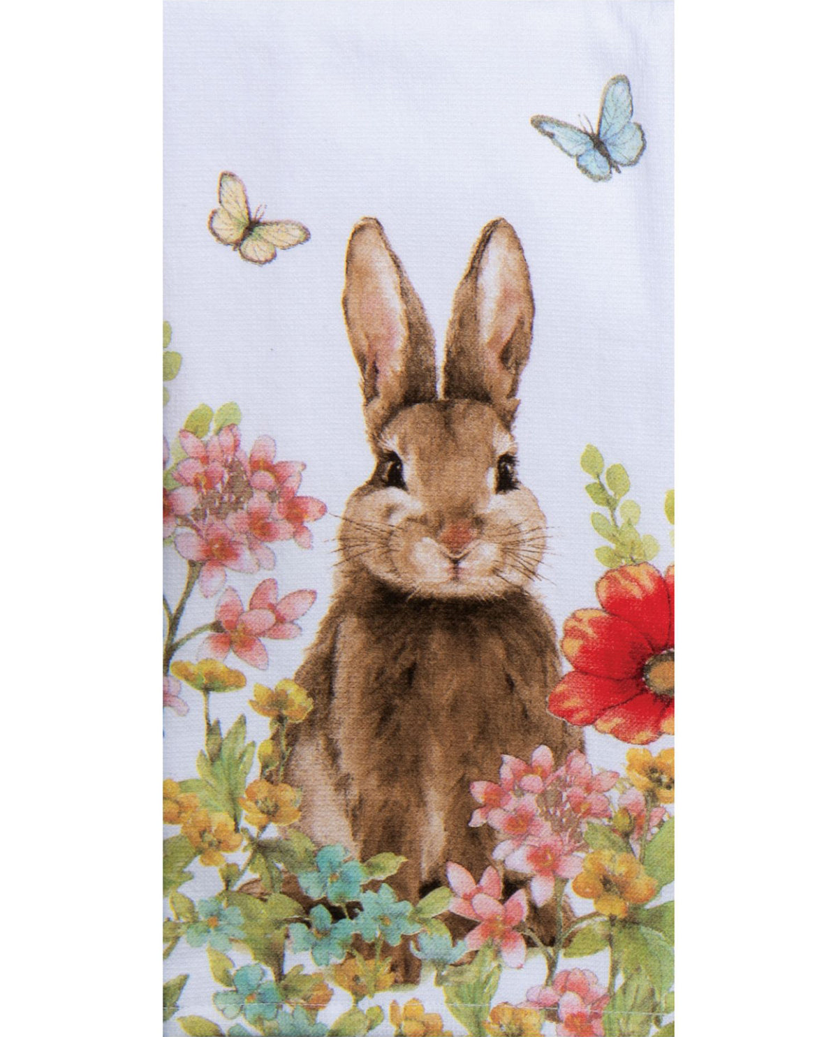 Garden Bunnies Dual-Purpose Terry Cotton Towel