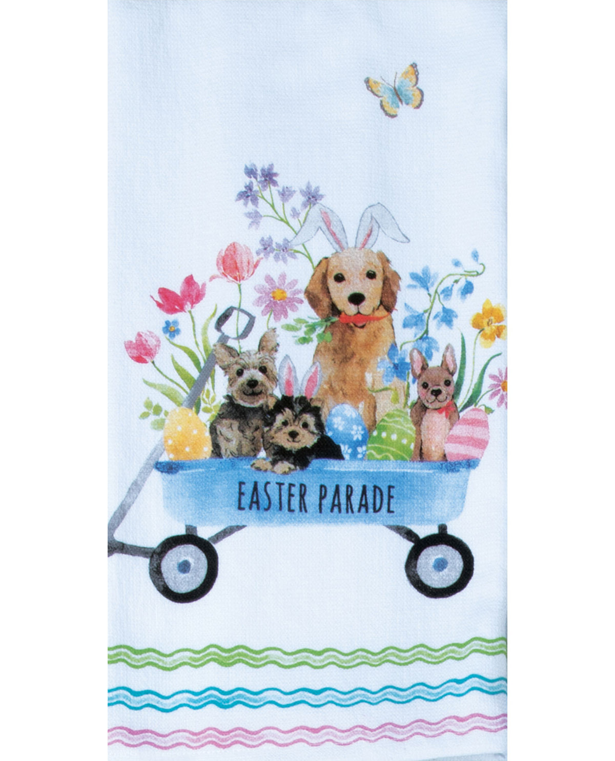 Easter Parade Pups Dual-Purpose Terry Cotton Kitchen Towel