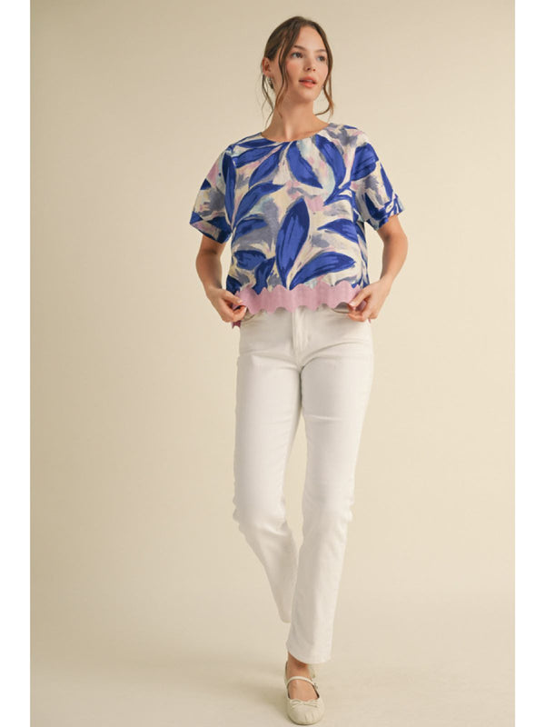 Bold Embellished Bow Top