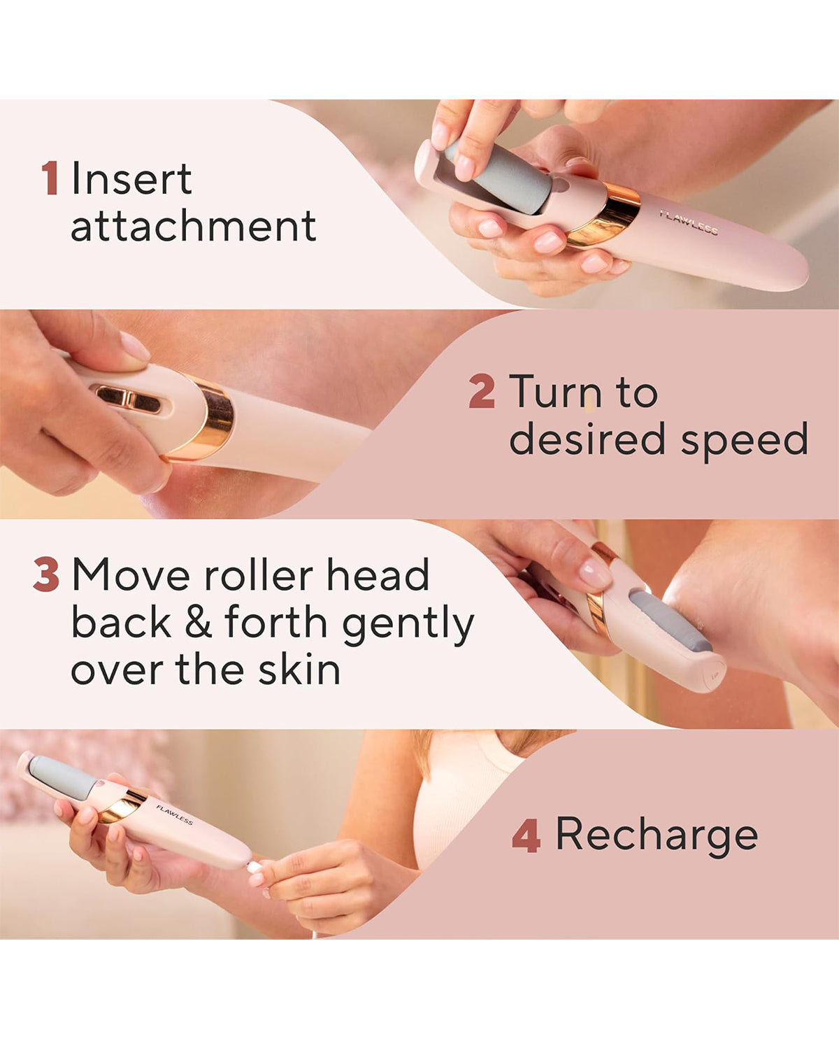 Finishing Touch Flawless Pedi Electronic File & Callous Remover Tool