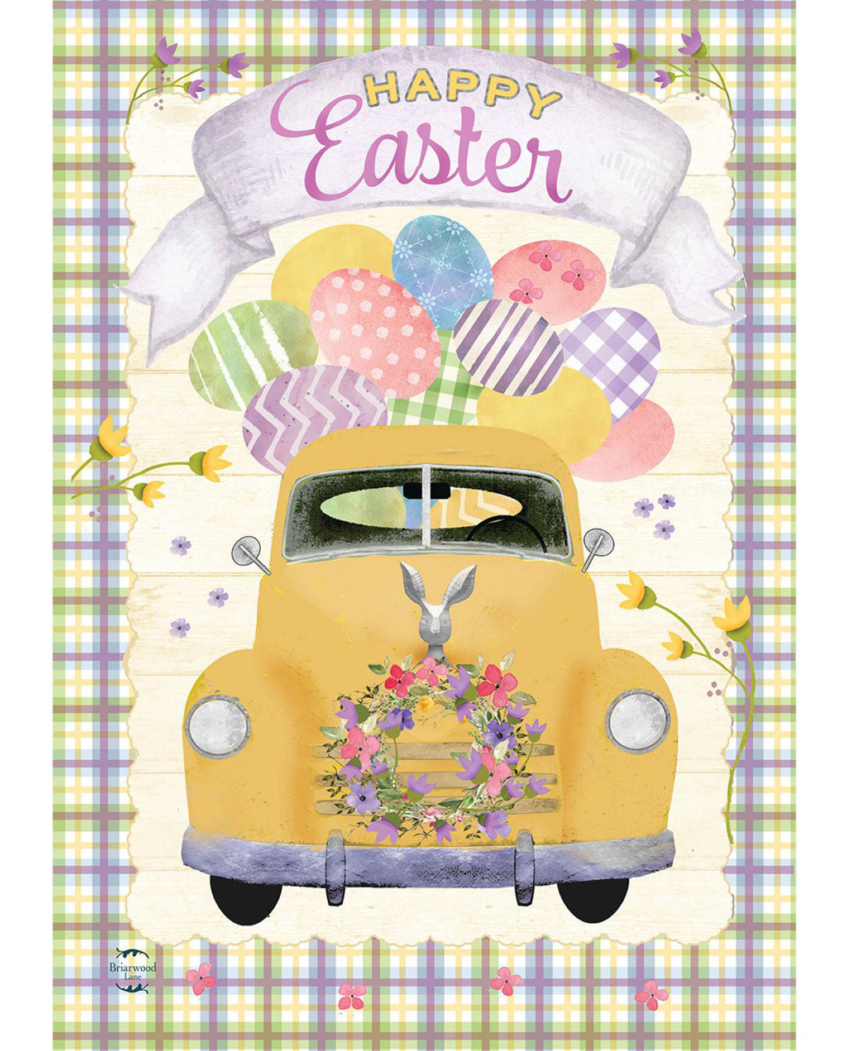 Happy Easter Pickup Truck Garden Flag