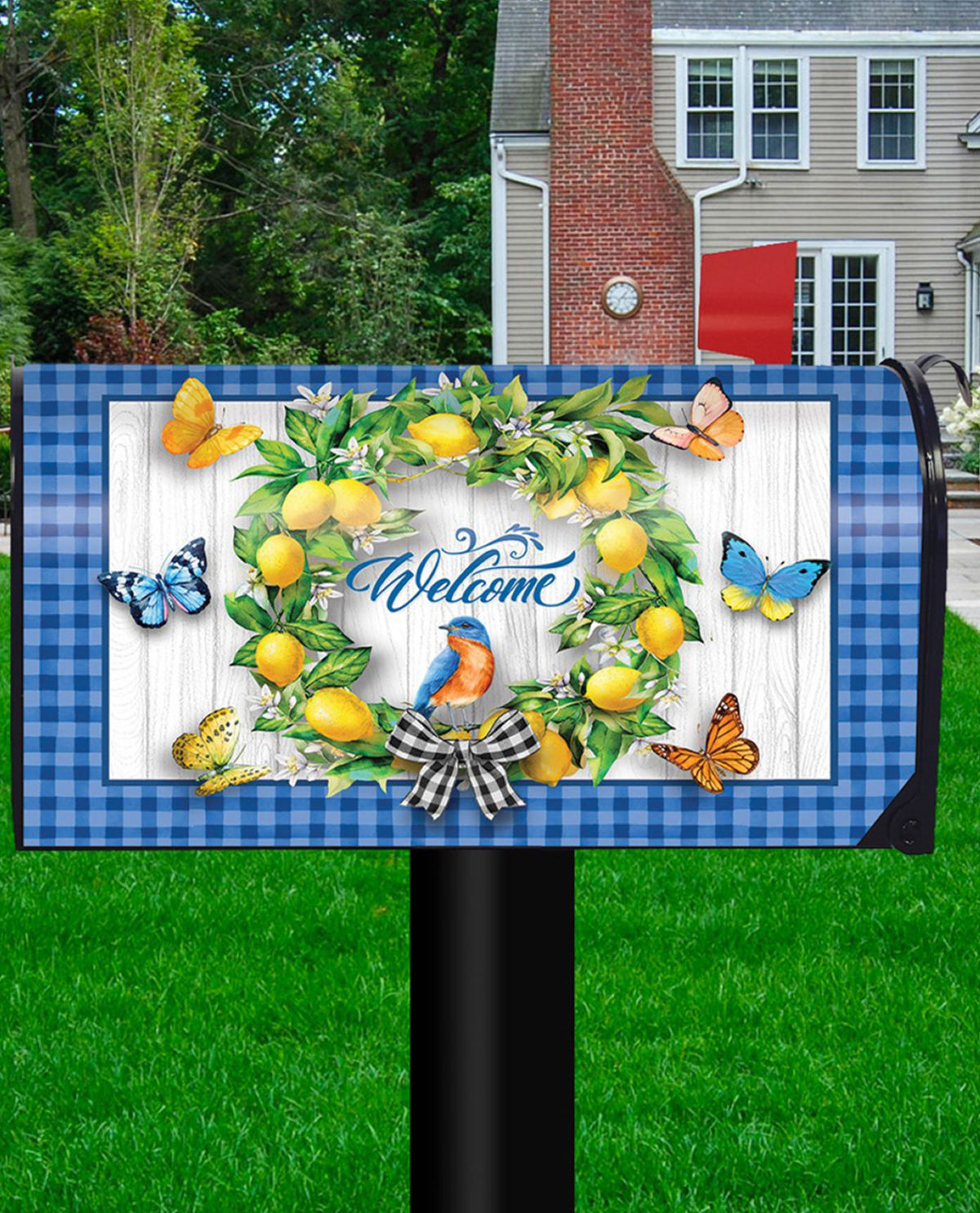 Lemon Wreath Mailbox Cover