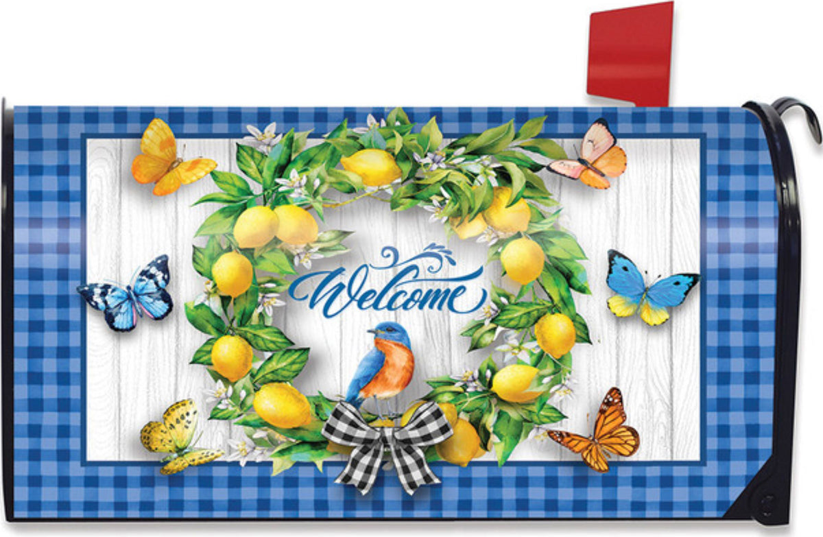 Lemon Wreath Mailbox Cover