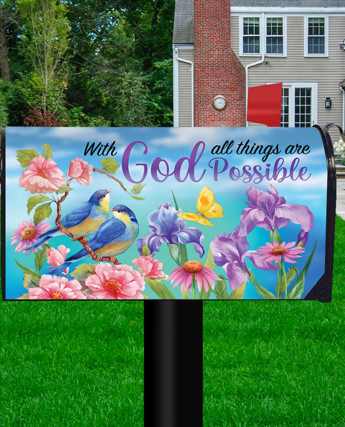 With God Mailbox Cover