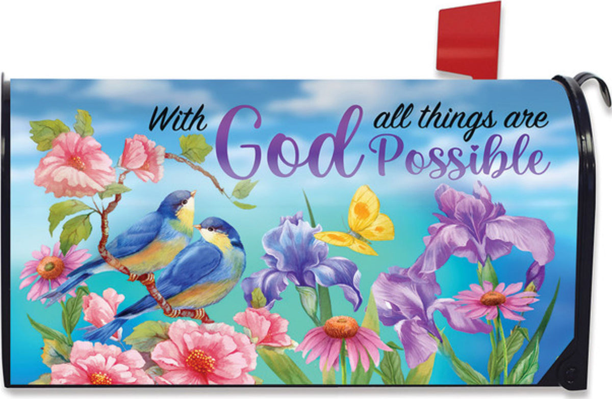 With God Mailbox Cover