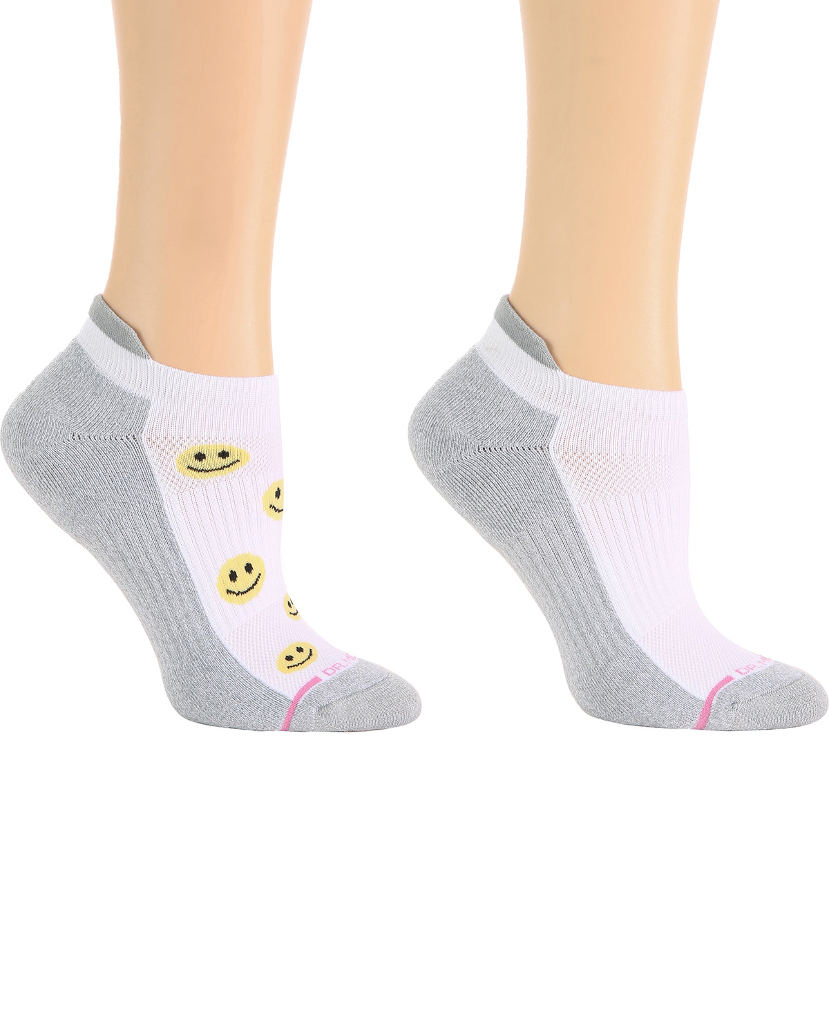 Dr. Motion 2 Pack Smiley Face Compression Socks