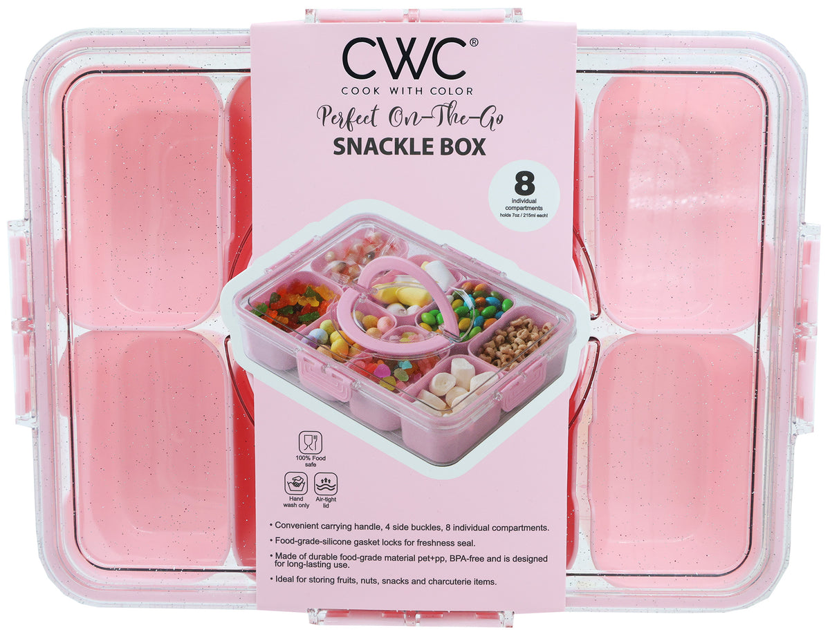 CWC Perfect On-The-Go Pink Sparkle Snacklebox