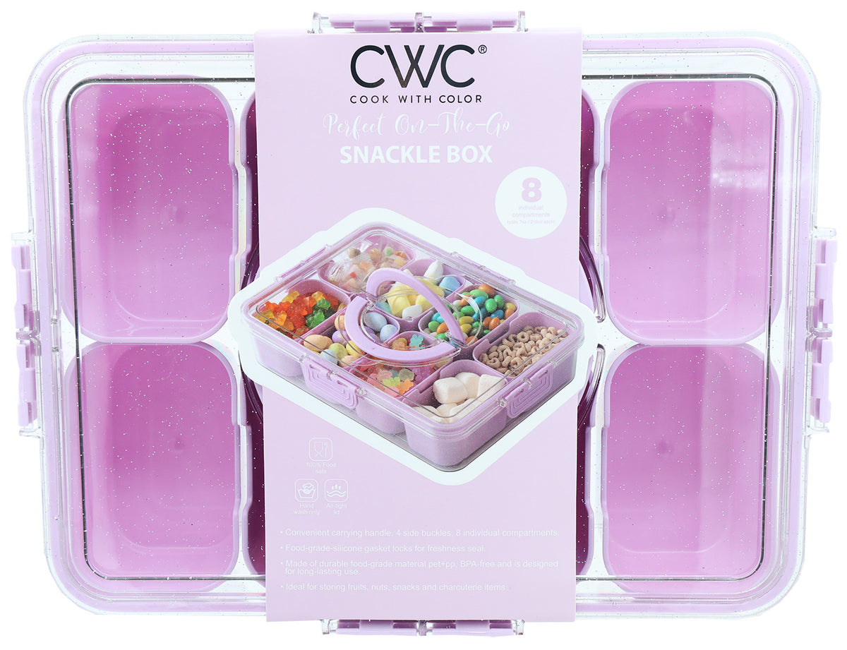 CWC Perfect On-The-Go Purple Sparkle Snackle Box